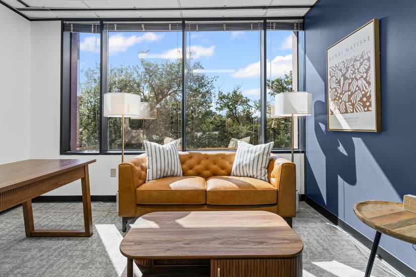 Austin therapy office with city view